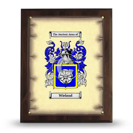 Wieland Coat of Arms Plaque