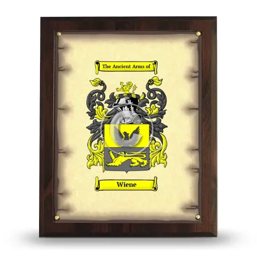 Wiene Coat of Arms Plaque