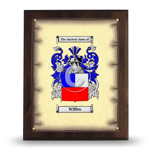 Wiffen Coat of Arms Plaque
