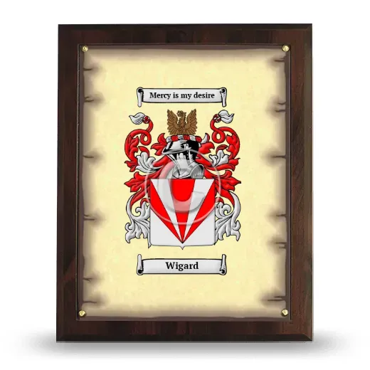 Wigard Coat of Arms Plaque