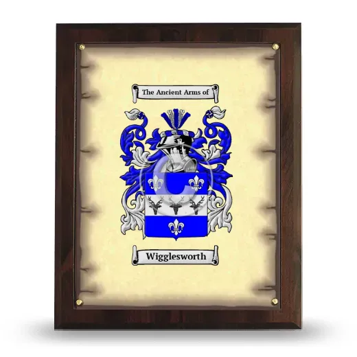 Wigglesworth Coat of Arms Plaque