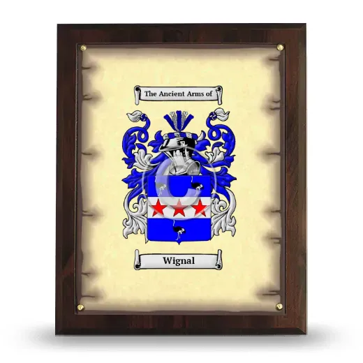 Wignal Coat of Arms Plaque