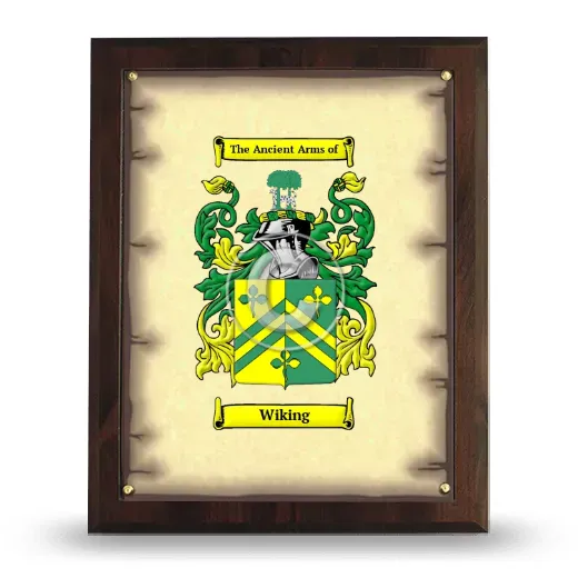 Wiking Coat of Arms Plaque