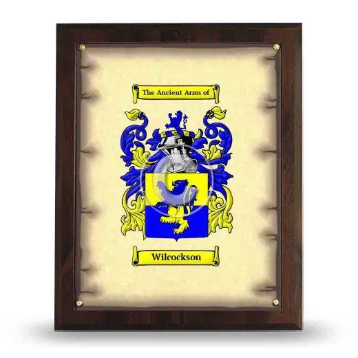 Wilcockson Coat of Arms Plaque