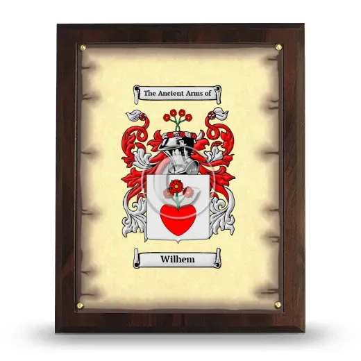 Wilhem Coat of Arms Plaque