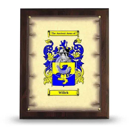 Wilick Coat of Arms Plaque