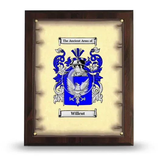 Willcut Coat of Arms Plaque