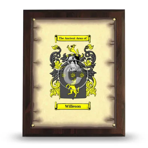 Willeson Coat of Arms Plaque
