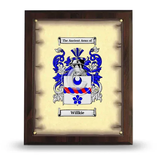 Willkie Coat of Arms Plaque