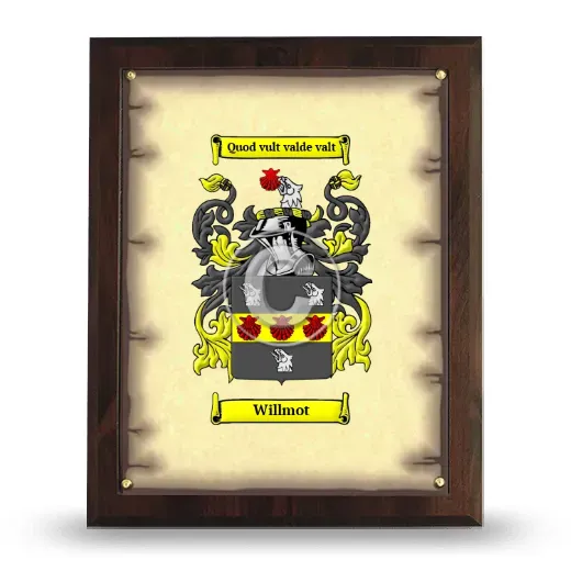 Willmot Coat of Arms Plaque