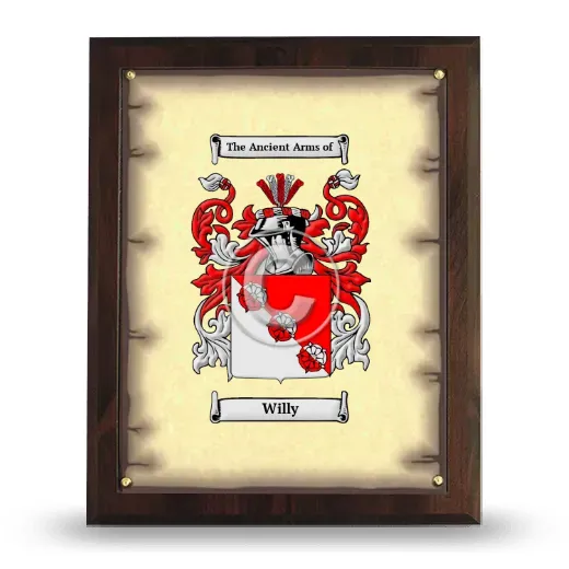 Willy Coat of Arms Plaque