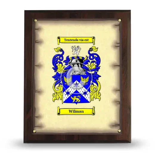 Wilman Coat of Arms Plaque
