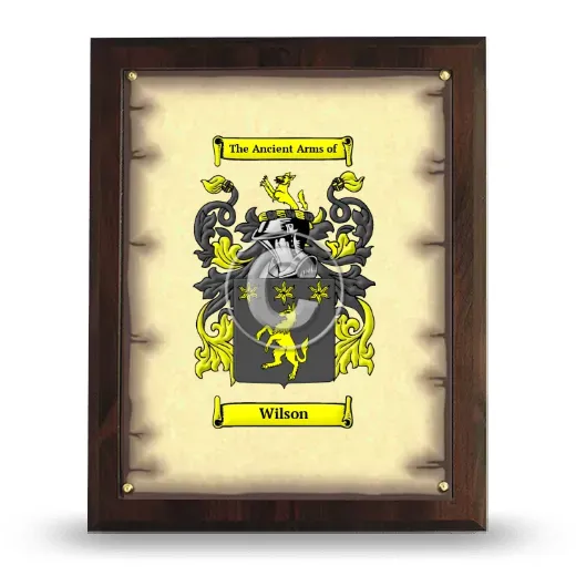 Wilson Coat of Arms Plaque