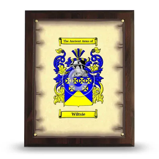 Wiltsie Coat of Arms Plaque