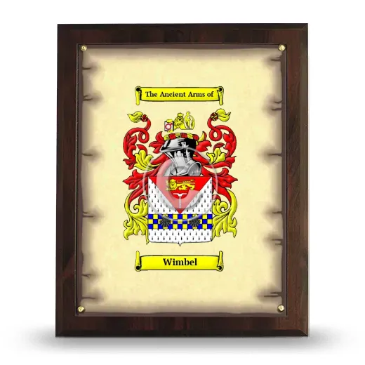 Wimbel Coat of Arms Plaque