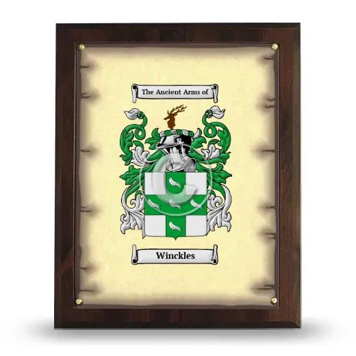 Winckles Coat of Arms Plaque