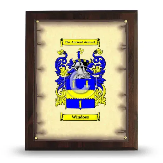 Windoes Coat of Arms Plaque