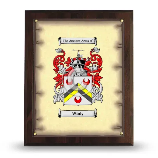 Winly Coat of Arms Plaque