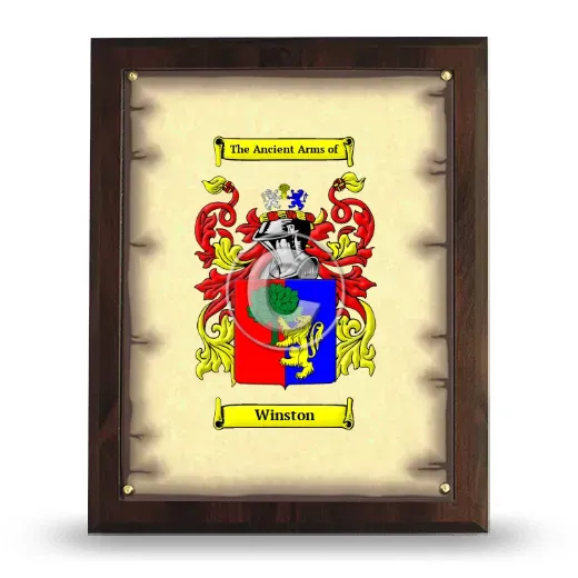 Winston Coat of Arms Plaque