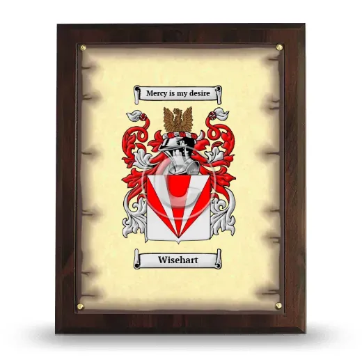 Wisehart Coat of Arms Plaque