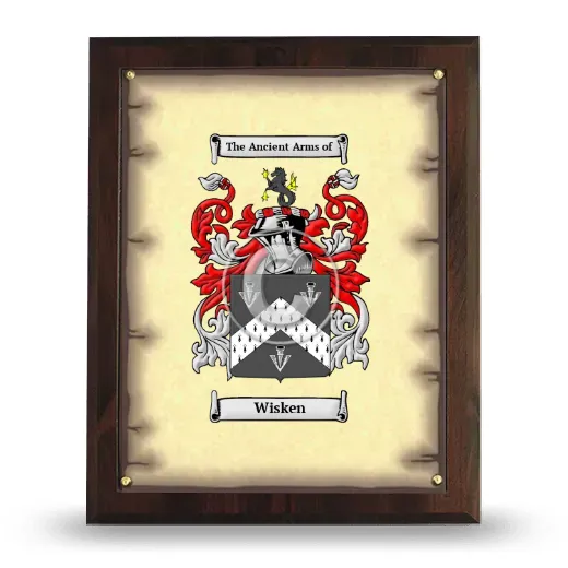 Wisken Coat of Arms Plaque