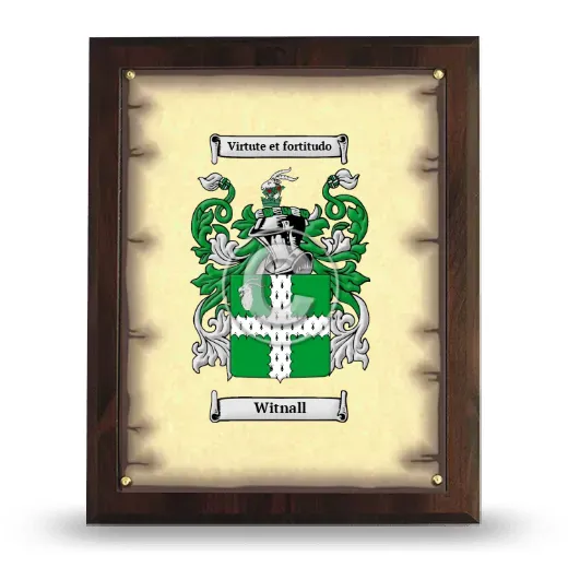 Witnall Coat of Arms Plaque