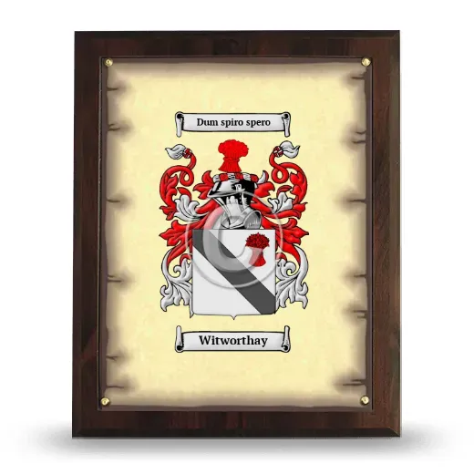 Witworthay Coat of Arms Plaque