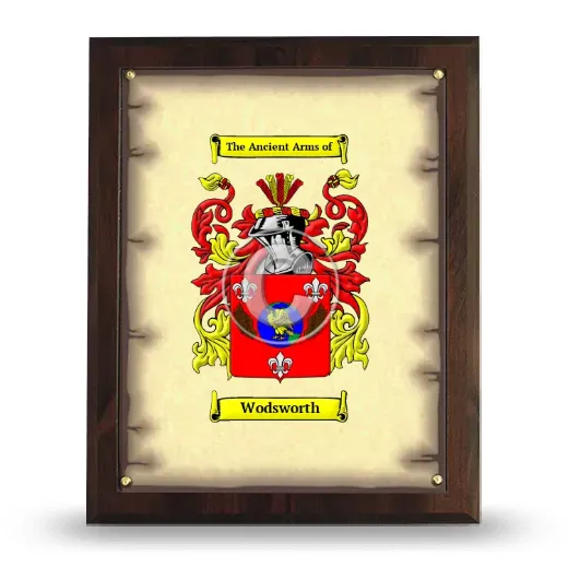 Wodsworth Coat of Arms Plaque