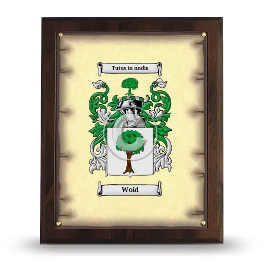 Woid Coat of Arms Plaque