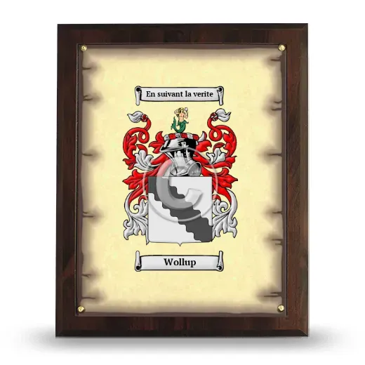 Wollup Coat of Arms Plaque