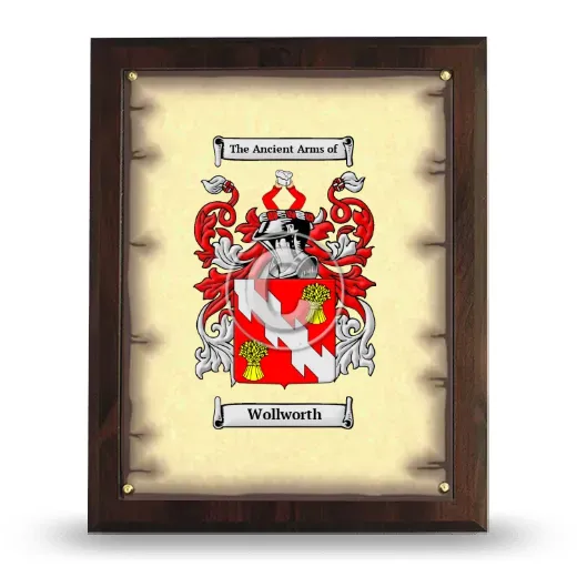 Wollworth Coat of Arms Plaque