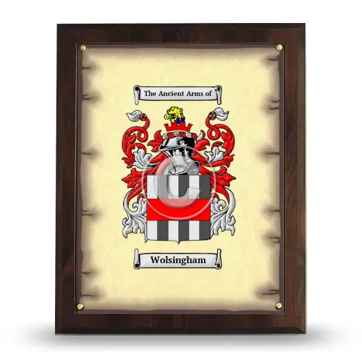 Wolsingham Coat of Arms Plaque