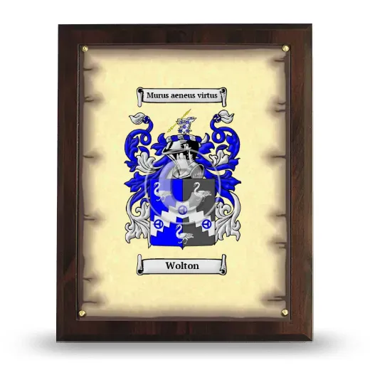 Wolton Coat of Arms Plaque