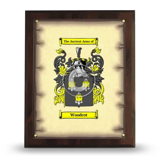 Woodcot Coat of Arms Plaque