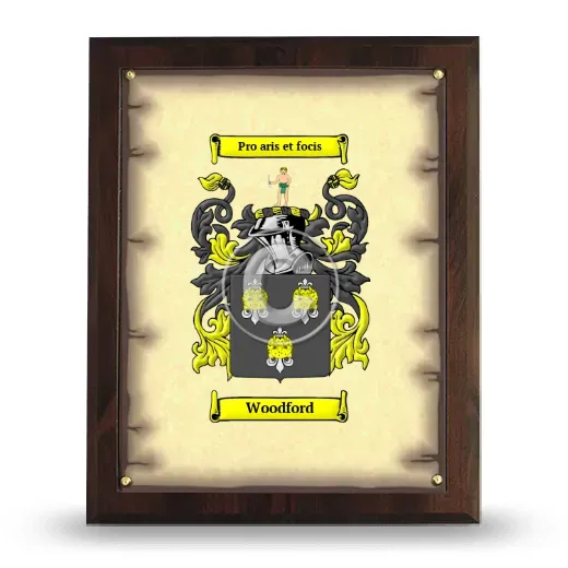 Woodford Coat of Arms Plaque