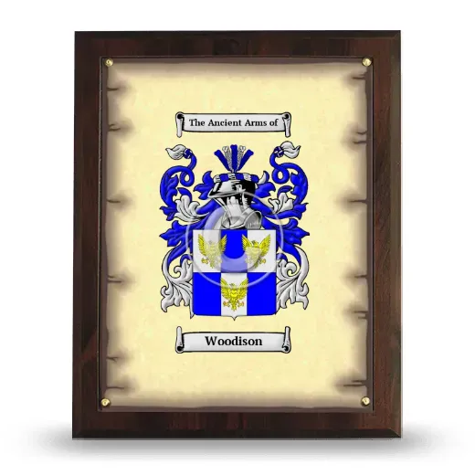 Woodison Coat of Arms Plaque