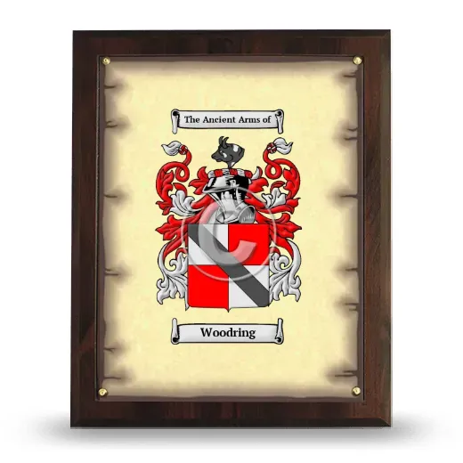 Woodring Coat of Arms Plaque