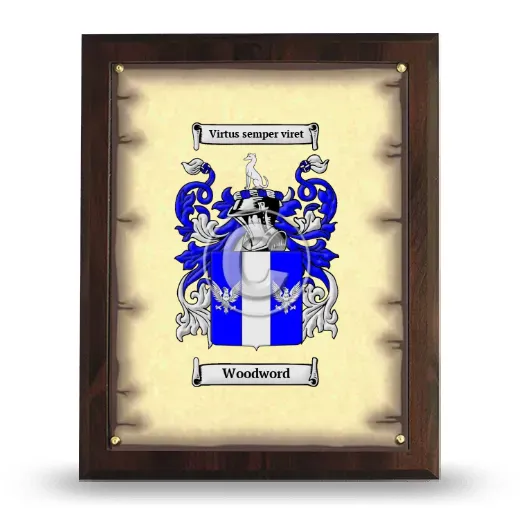 Woodword Coat of Arms Plaque