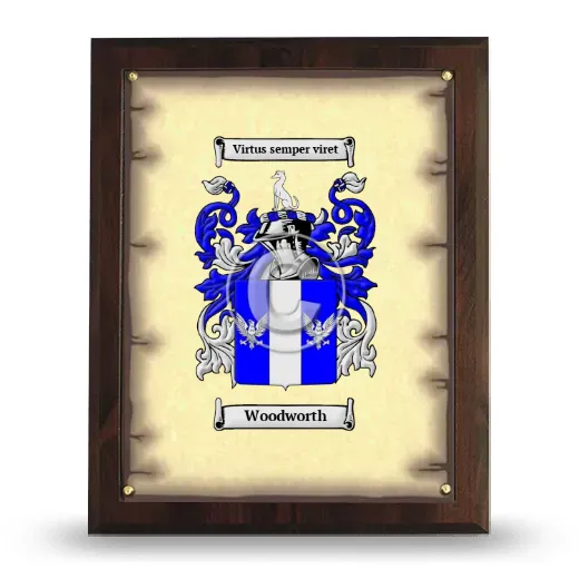 Woodworth Coat of Arms Plaque