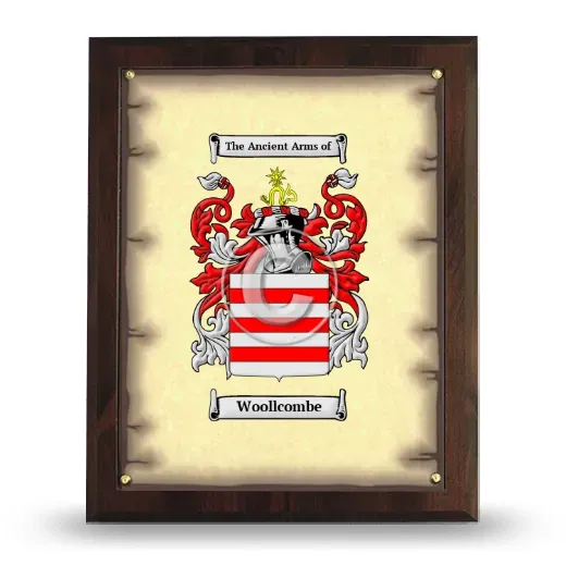 Woollcombe Coat of Arms Plaque