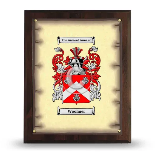 Woolmer Coat of Arms Plaque