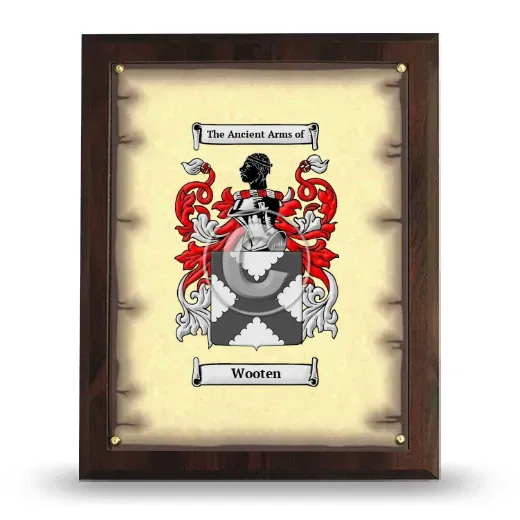 Wooten Coat of Arms Plaque