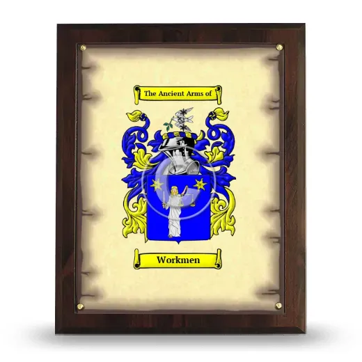 Workmen Coat of Arms Plaque