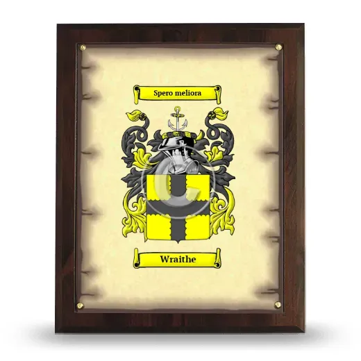 Wraithe Coat of Arms Plaque
