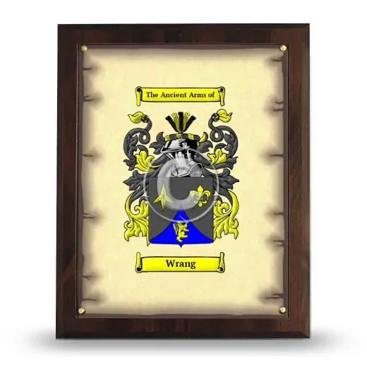 Wrang Coat of Arms Plaque