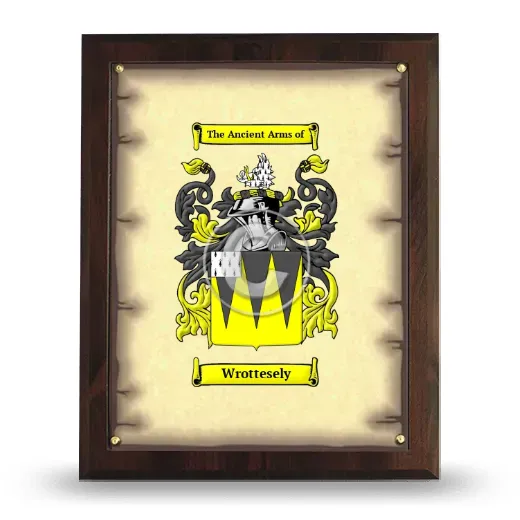 Wrottesely Coat of Arms Plaque