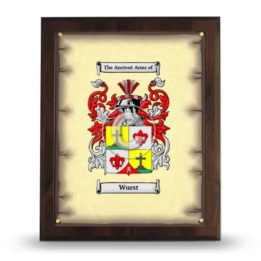 Wurst Coat of Arms Plaque