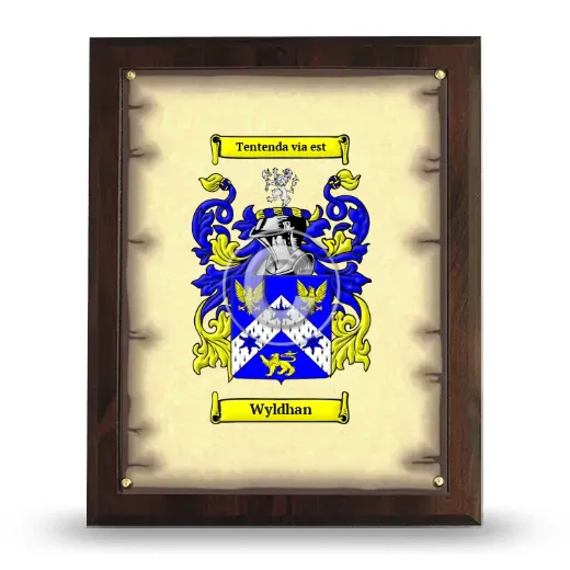 Wyldhan Coat of Arms Plaque