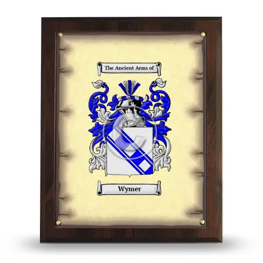 Wymer Coat of Arms Plaque