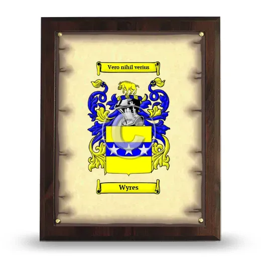 Wyres Coat of Arms Plaque